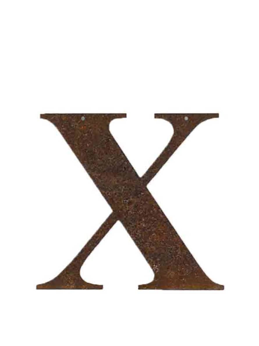 Refound Re Found Objects Rusty Letters X