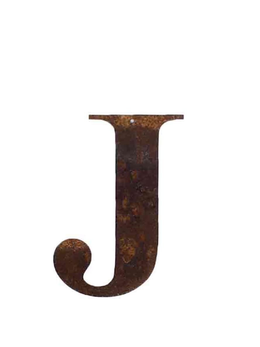 Refound Objects Rusty Letters J