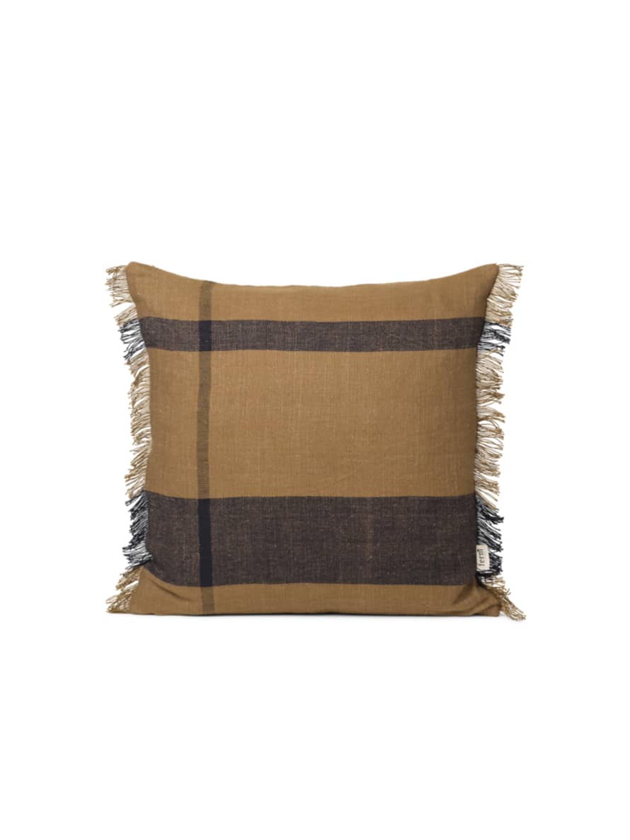 Ferm Living Dry Cushion Sugar Kelp/Black 50 x 50 cm
