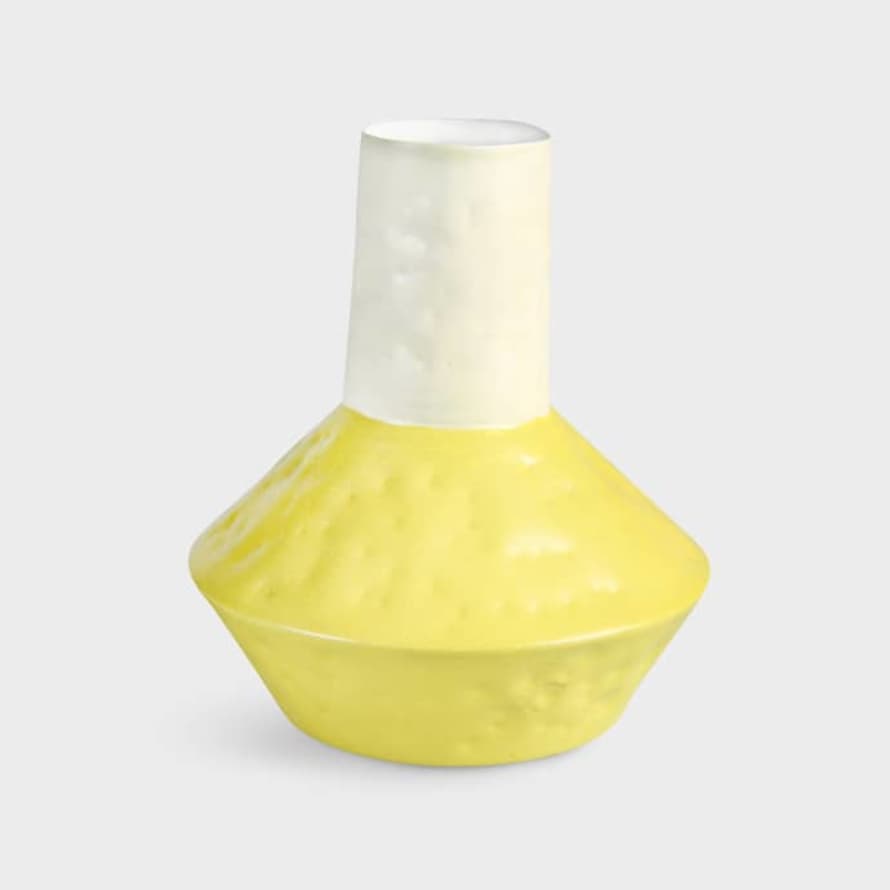 &klevering Yellow Origami Vase