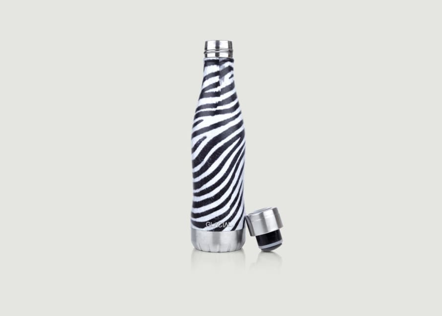Glacial Wild Zebra Stainless Steel Bottle