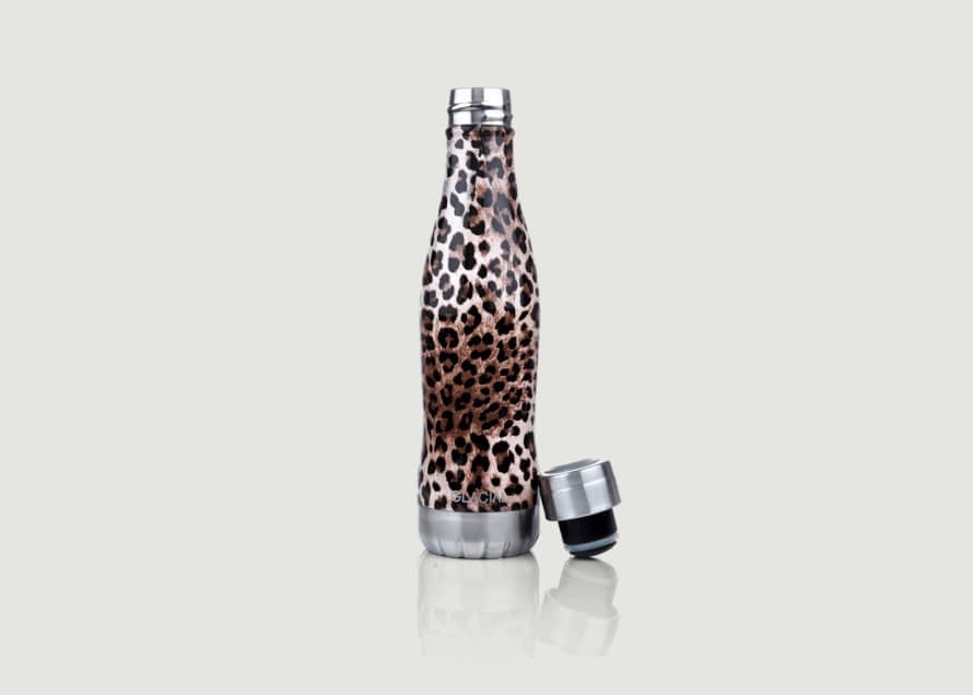 Glacial Wild Leopard Stainless Steel Bottle