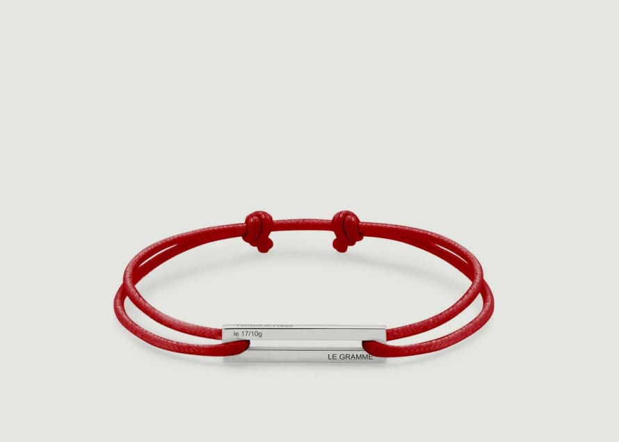 Le Gramme Rouge 25 10 G Cord Bracelet