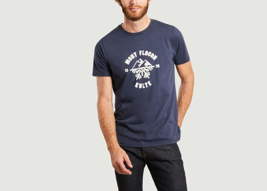 Kulte Navy Blue Collection Snowflake T Shirt