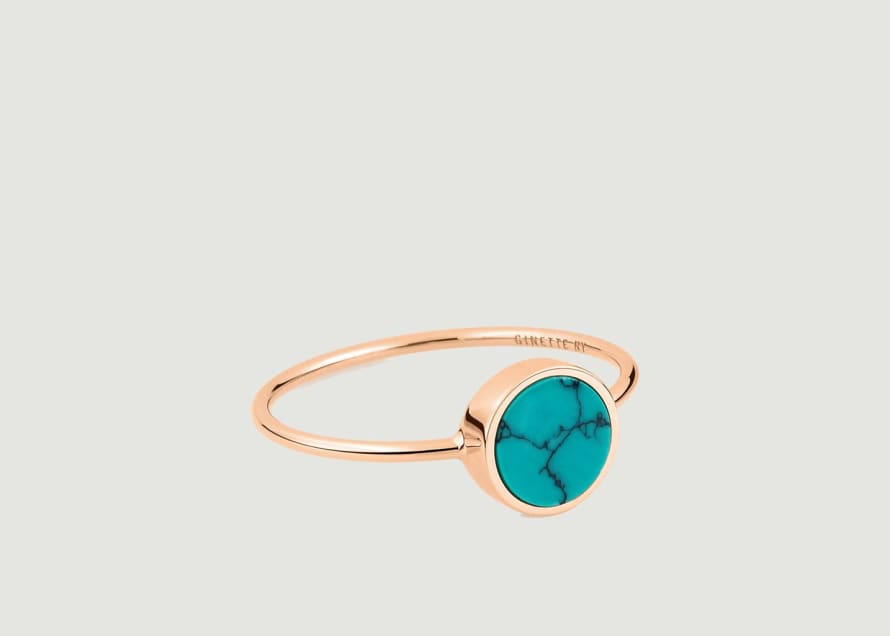 Ginette NY Rose Gold Ever Disc Ring