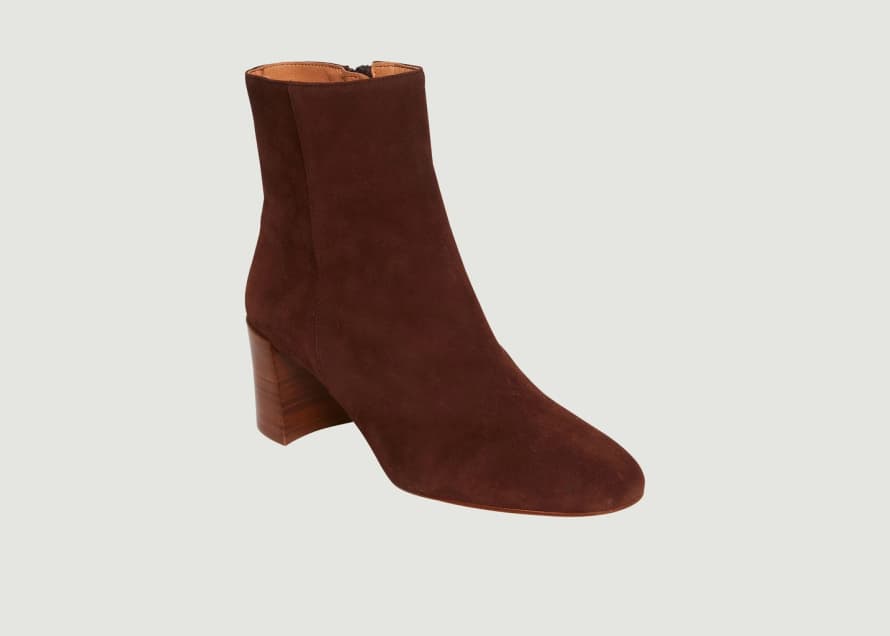 Petite Mendigote Brown Claudette Suede Leather Boots