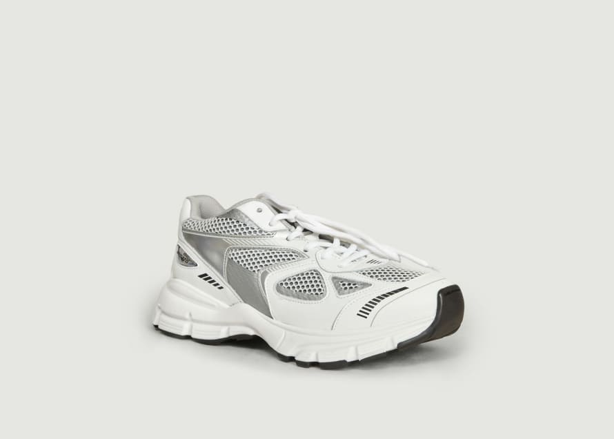 Axel Arigato Silver White Marathon Runner Sneakers