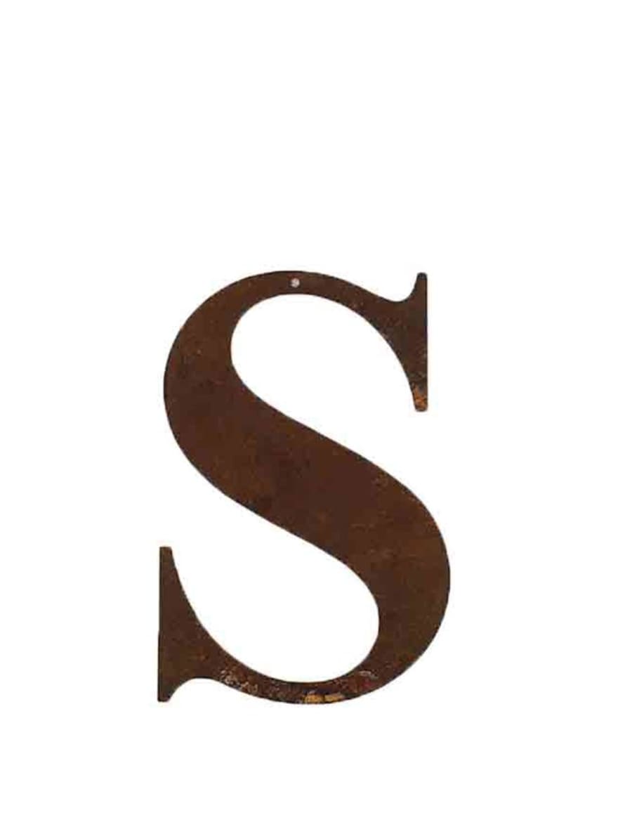 Refound Objects Rusty Letters S