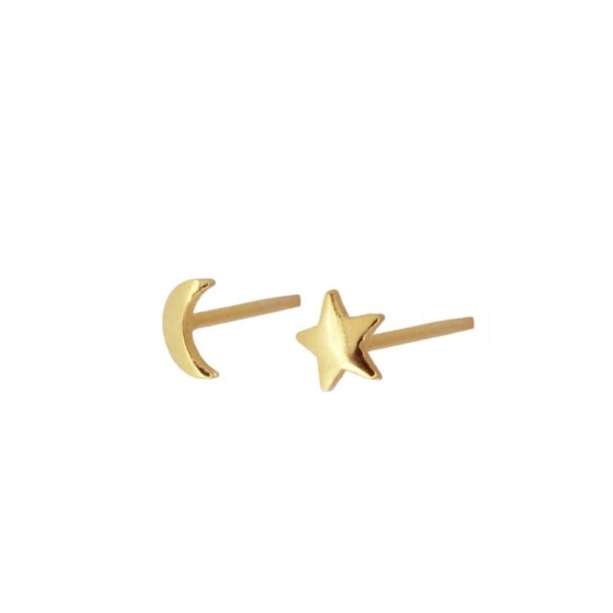 RIMIET Moon and Star Mini Earrings 