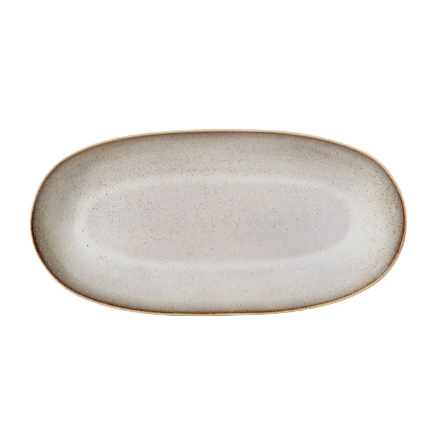 Bloomingville Grey Stoneware Serving Plate XL