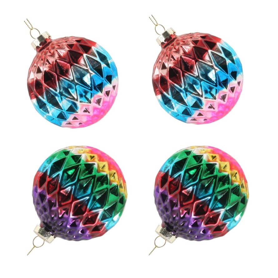 &klevering Disco Ornaments - Set of 4