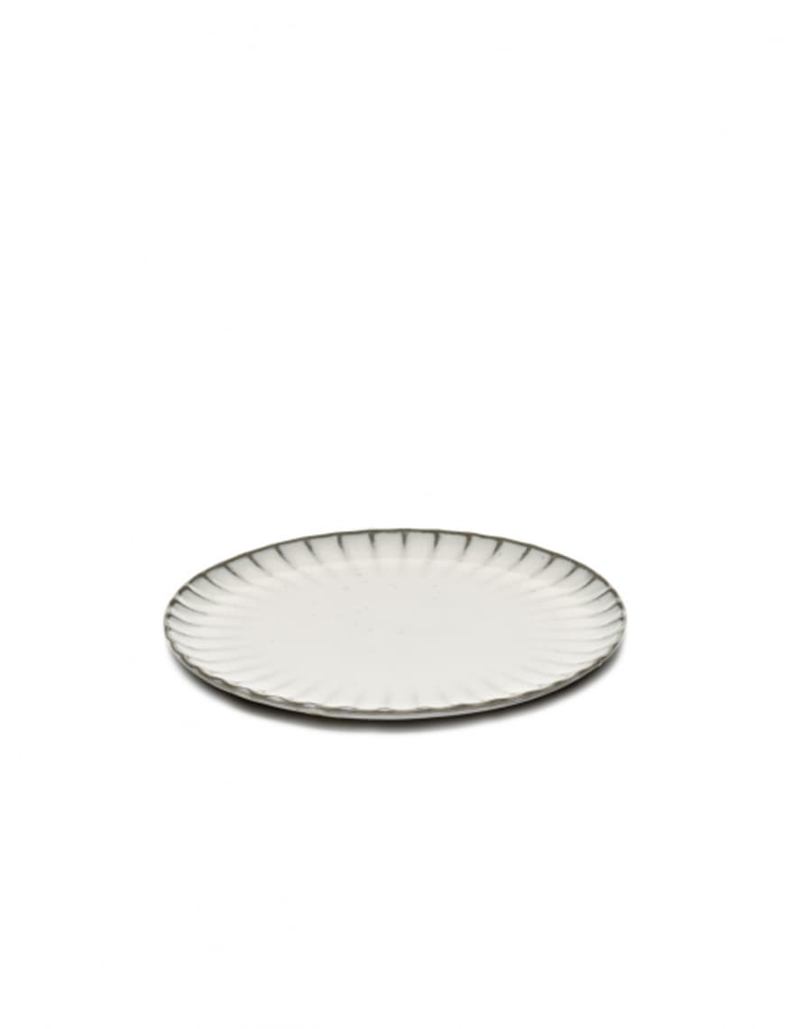 Sergio Herman for Serax Inku - Medium Plate (21cm) White - 4 Pieces