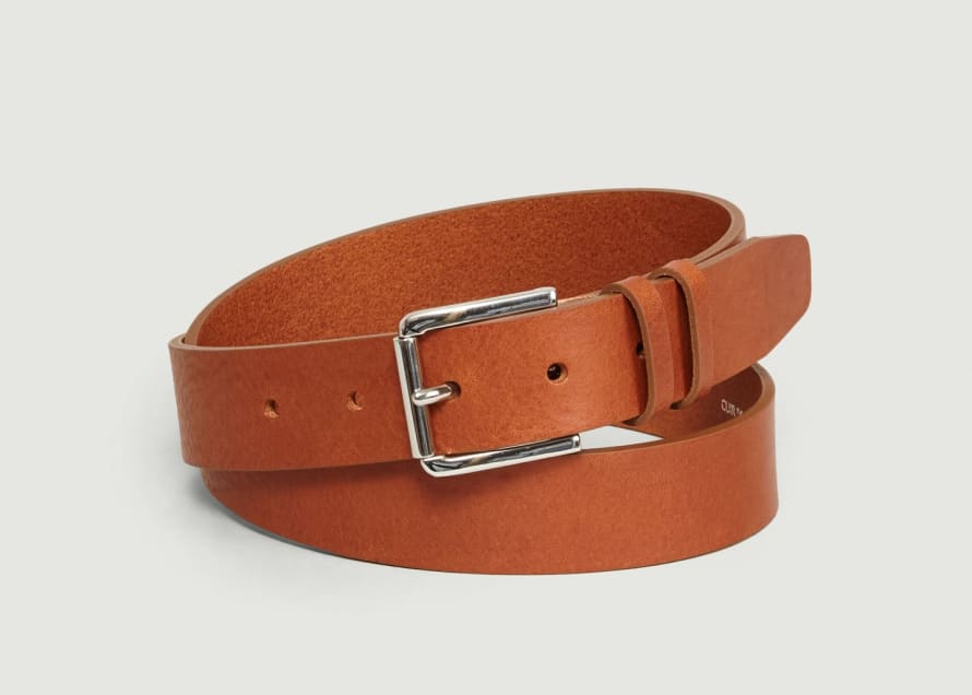 L’Exception Paris Brown Vegetable Tanned Leather Belt