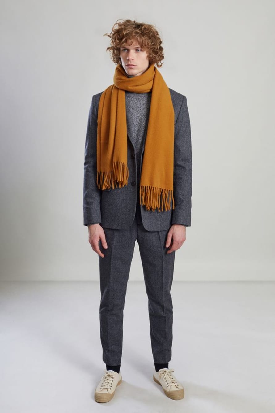 L’Exception Paris Ochre Wool And Cashmere Scarf
