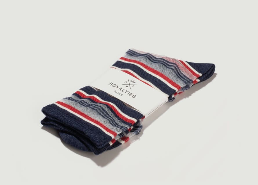 Royalties  Indigo Ruban Socks