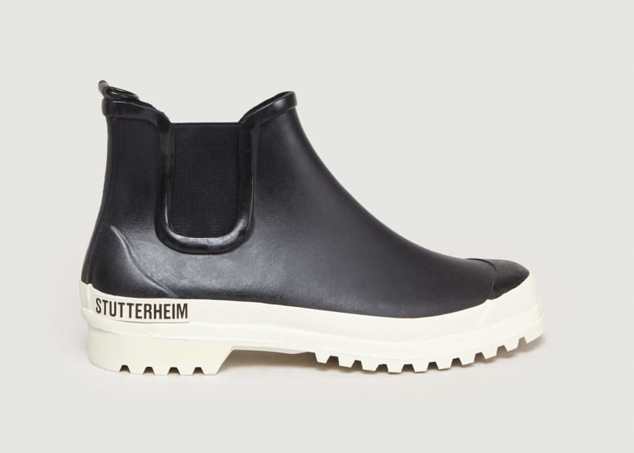 Stutterheim Black Rainwalker Chelsea Boots