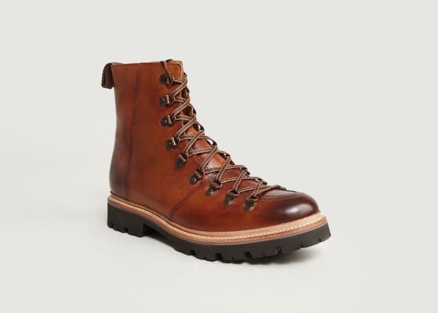 Grenson Brown Brasy Mountaineering Boots