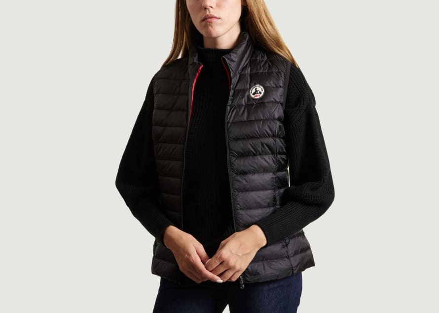 just over the top Black Seda Quilted Vest
