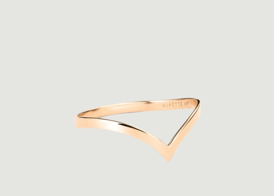 Ginette NY Pink Gold Wise Ring