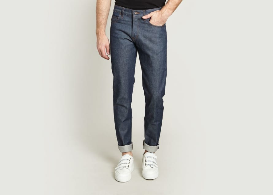 Naked & Famous Indigo Weird Guy Natural Selvedge Jeans
