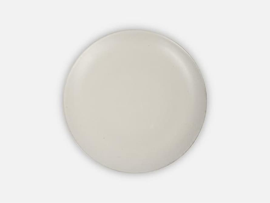 Folkdays Simple Ceramic Plate White Small