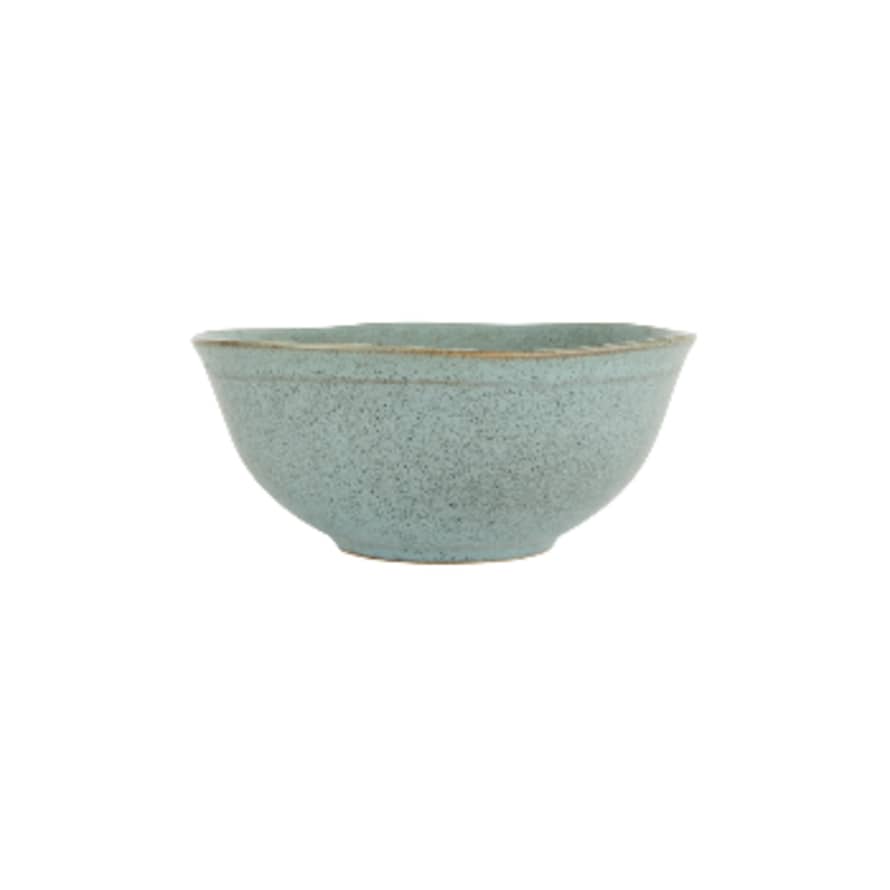 Set of 2 Small Stoneware Bowls - Light Blue
