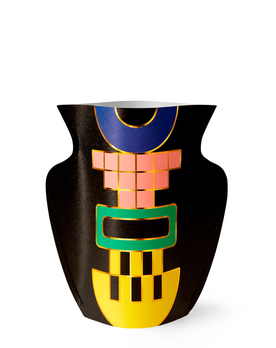 Cuemars Mini Paper Vase Templo - Black