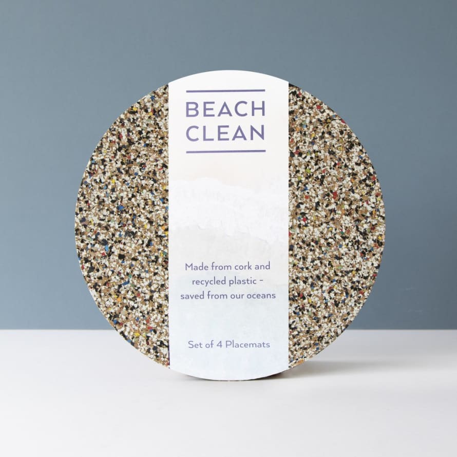 LIGA Eco Table Mats | Beach Clean | Round Set of 4