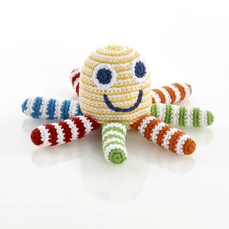 Pebble Colorful Octopus Rattle