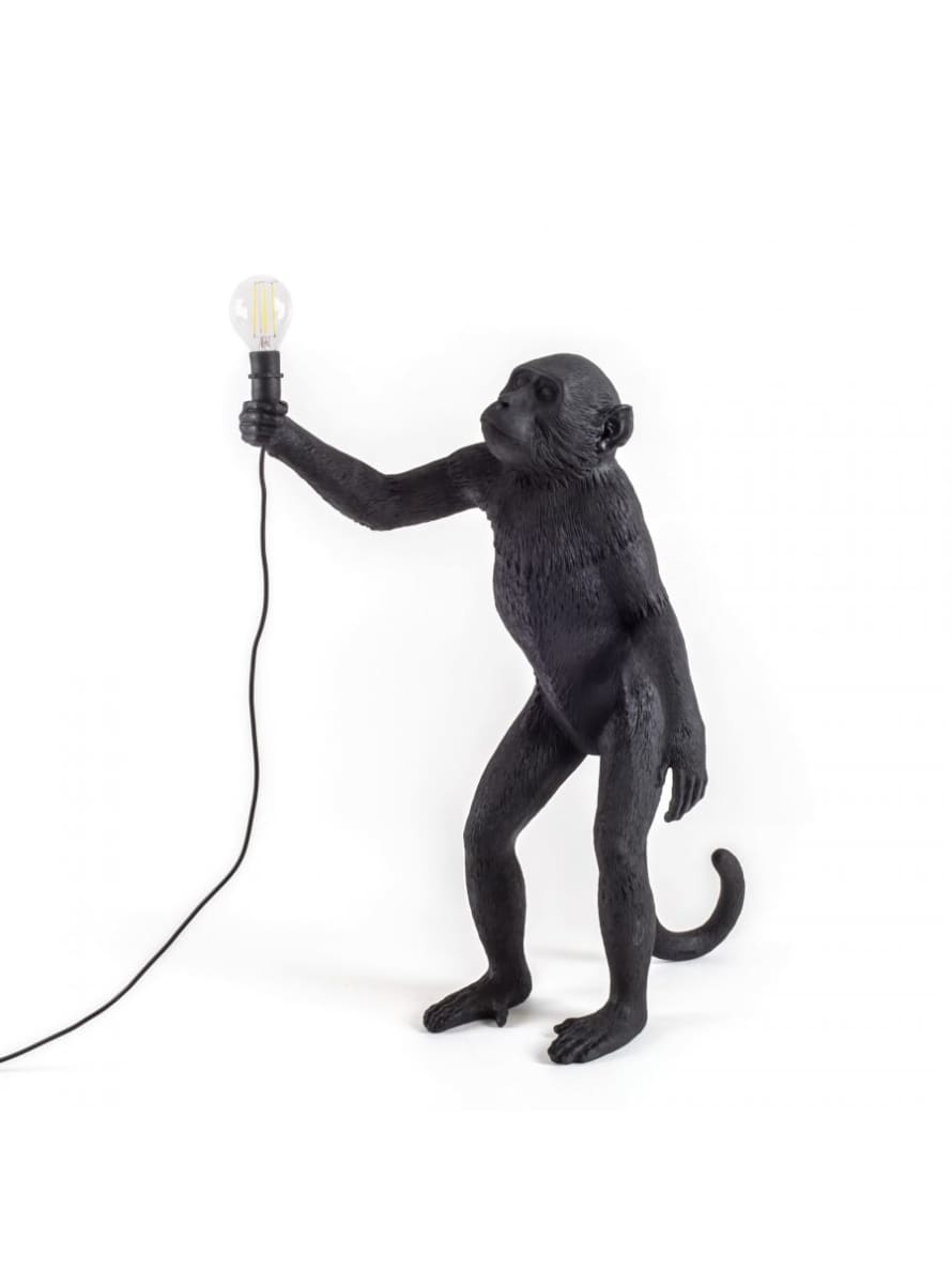 Seletti The Monkey Lamp Black Standing Version
