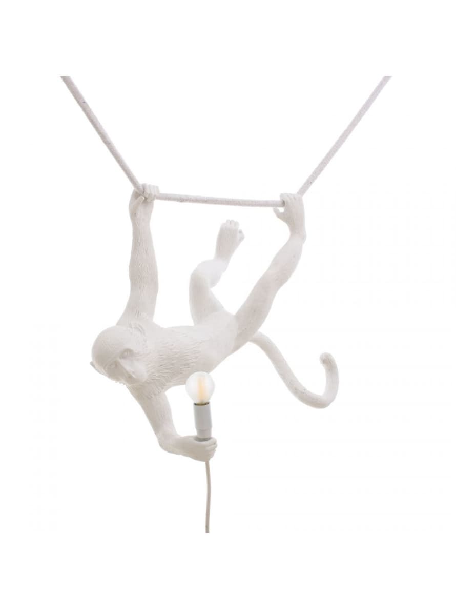 Seletti The Monkey Lamp Swing White