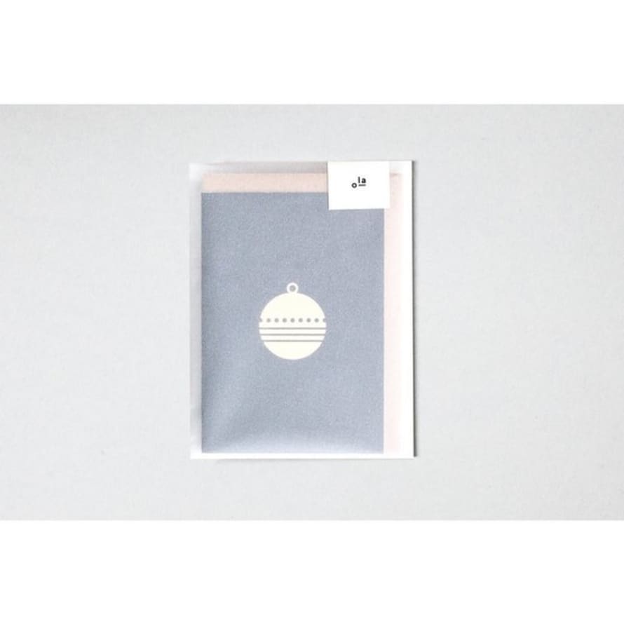 Ola Foil Blocked Cards: Bauble Print Pack of 6