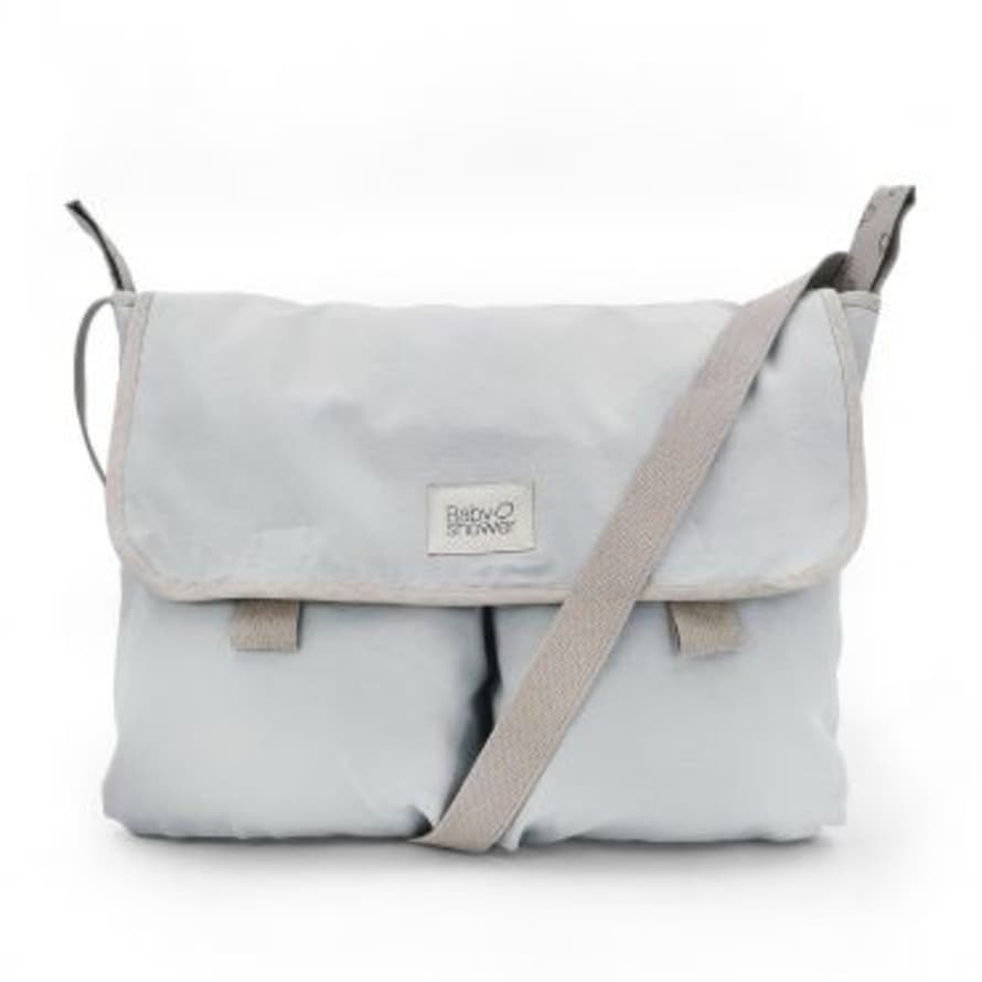 Baby Shower Grey Canvas Stroller Bag