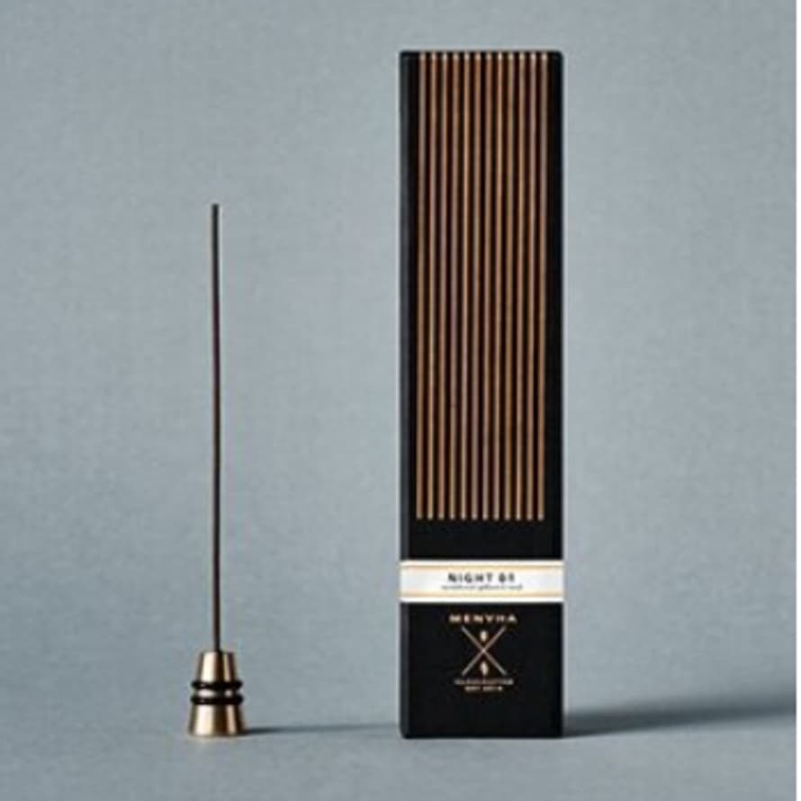 Scent Space  Menuha Japanese Night 01 Insence Sticks with Brass Holder 