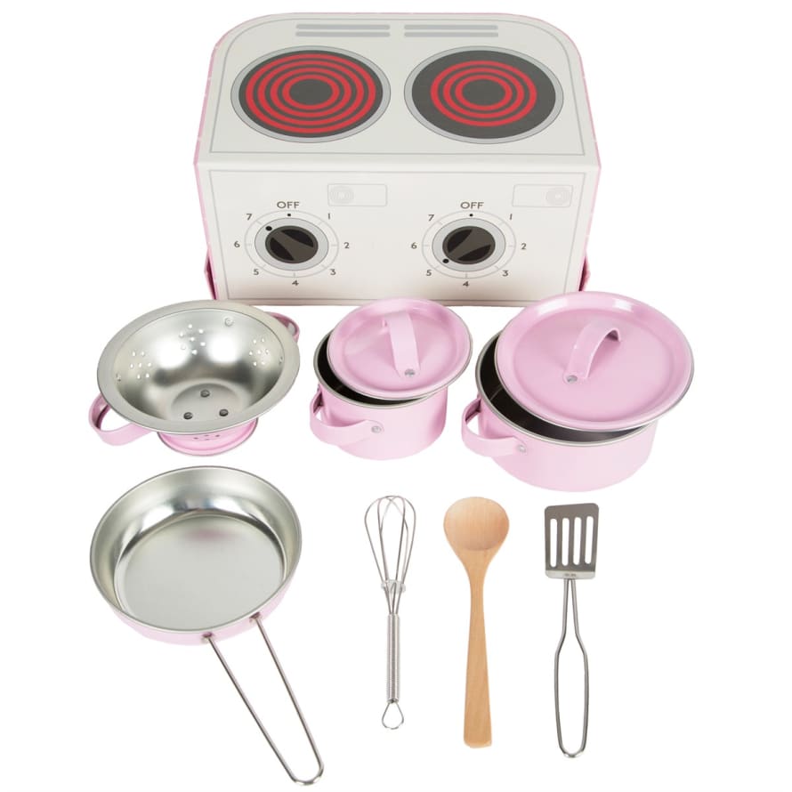 sass&belle Pastel Pink Play Cooking Set