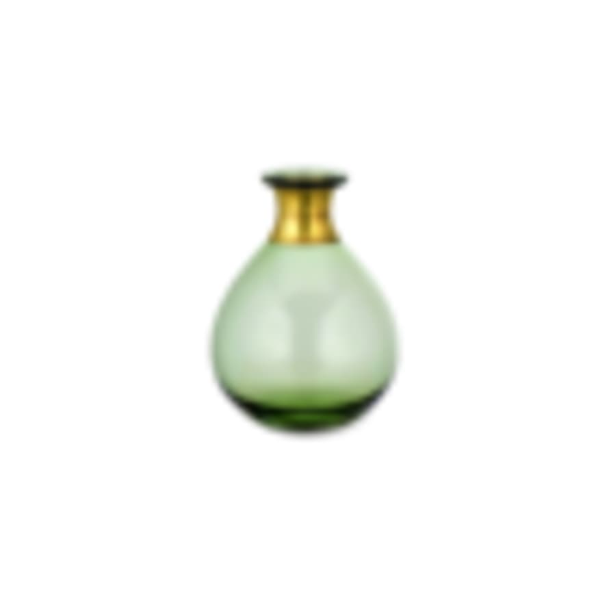 Nkuku Medium Green Miza Glass Vase