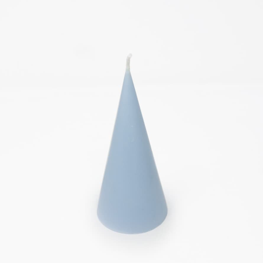 Honey Flamingo Cone Shape Candle in Blue 