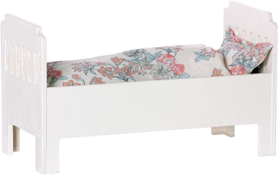 Maileg Small Off White Wood Bed