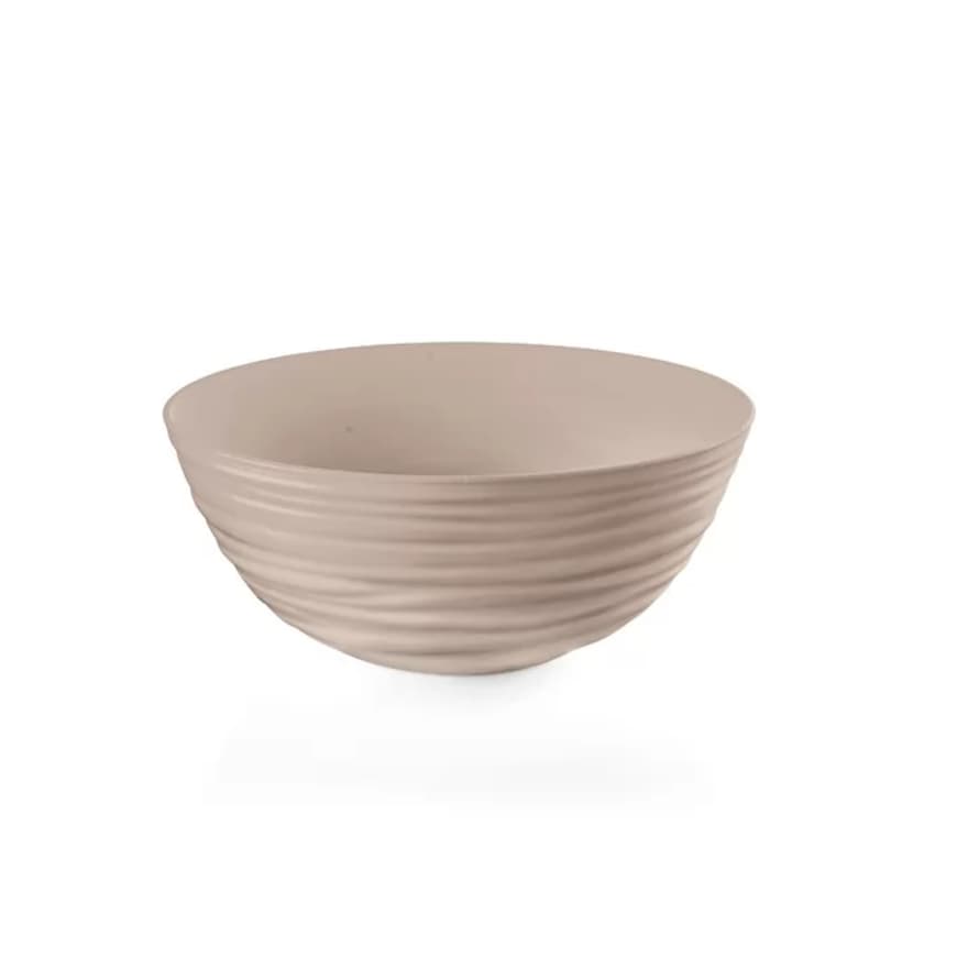 Guzzini Recycled Plastic Tierra Large Bowl in Taupe