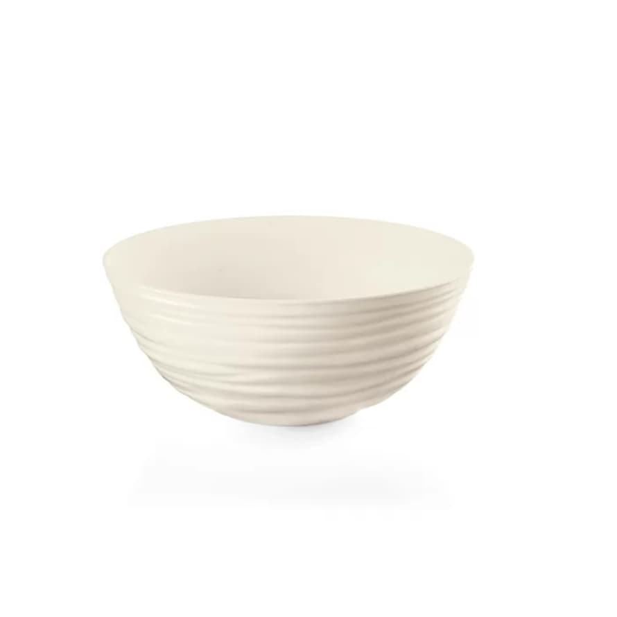 Guzzini Recycled Plastic Tierra Large Bowl in Milk White