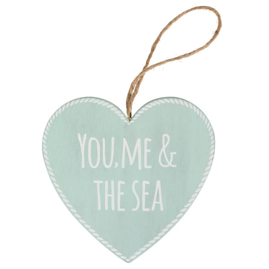 Sass & Belle  You Me & the Sea Wood Heart