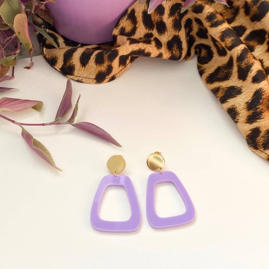 sept cinq Lilac Anchor Earrings