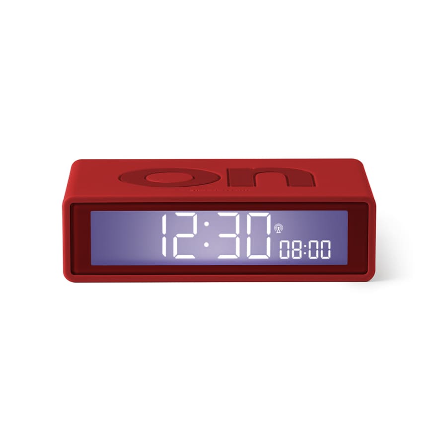 Lexon Red Flip Plus Alarm Clock