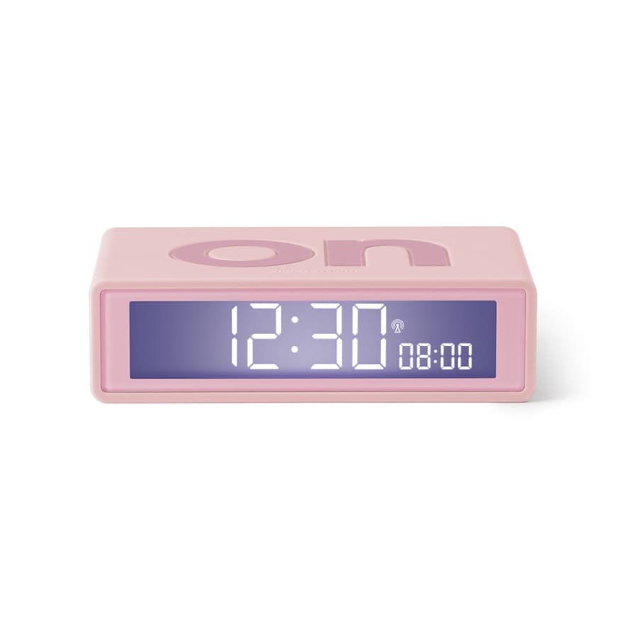 Lexon Pink Flip+ Alarm Clock