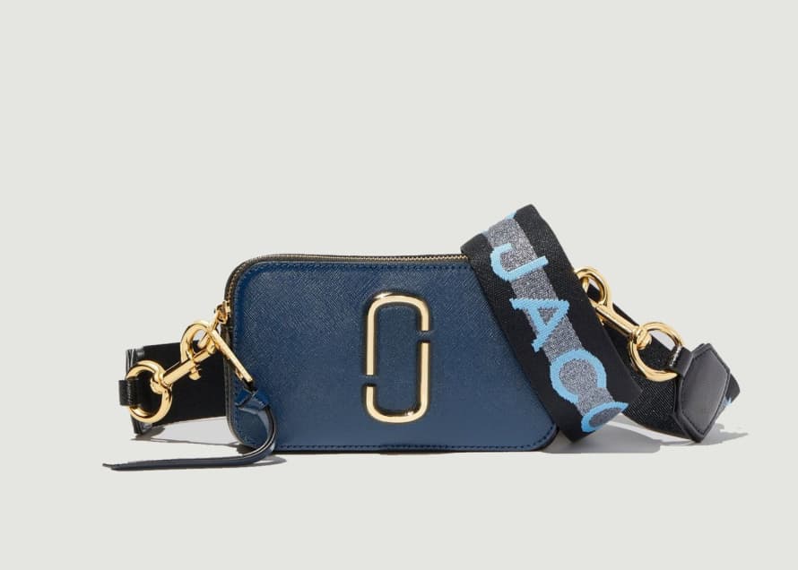The Marc Jacobs The Logo Strap Snapshot Leather Bag
