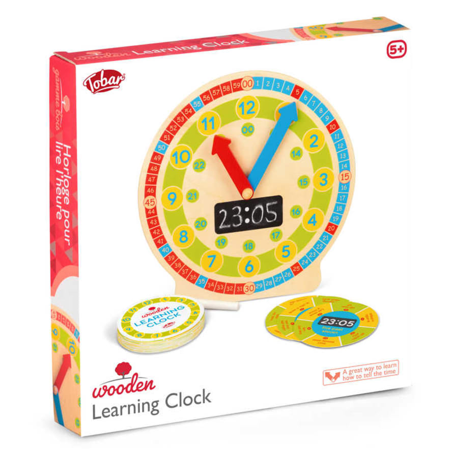 Hyde And Seek Wooden Learning Clock
