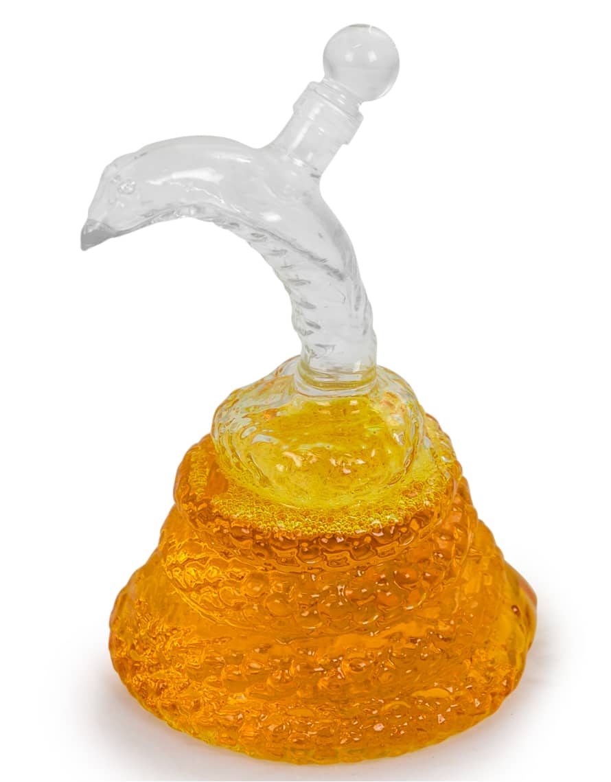 &Quirky Curled Snake Glass Drinks Decanter