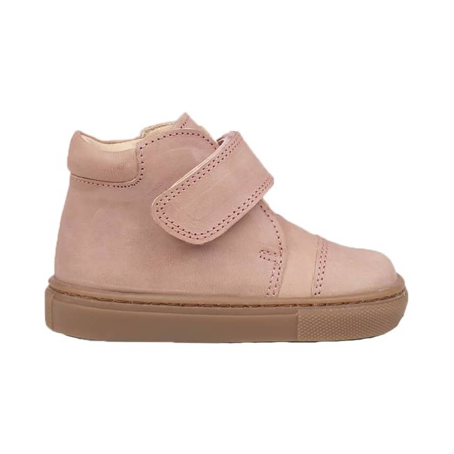 Petit Nord Old Rose Kicks With Velcro Shoes