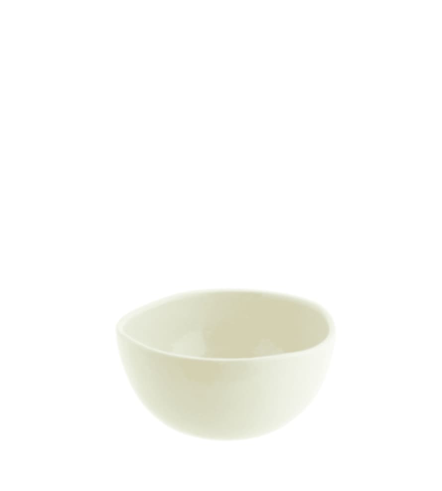 Madam Stoltz Handmade Off White Stoneware Bowl