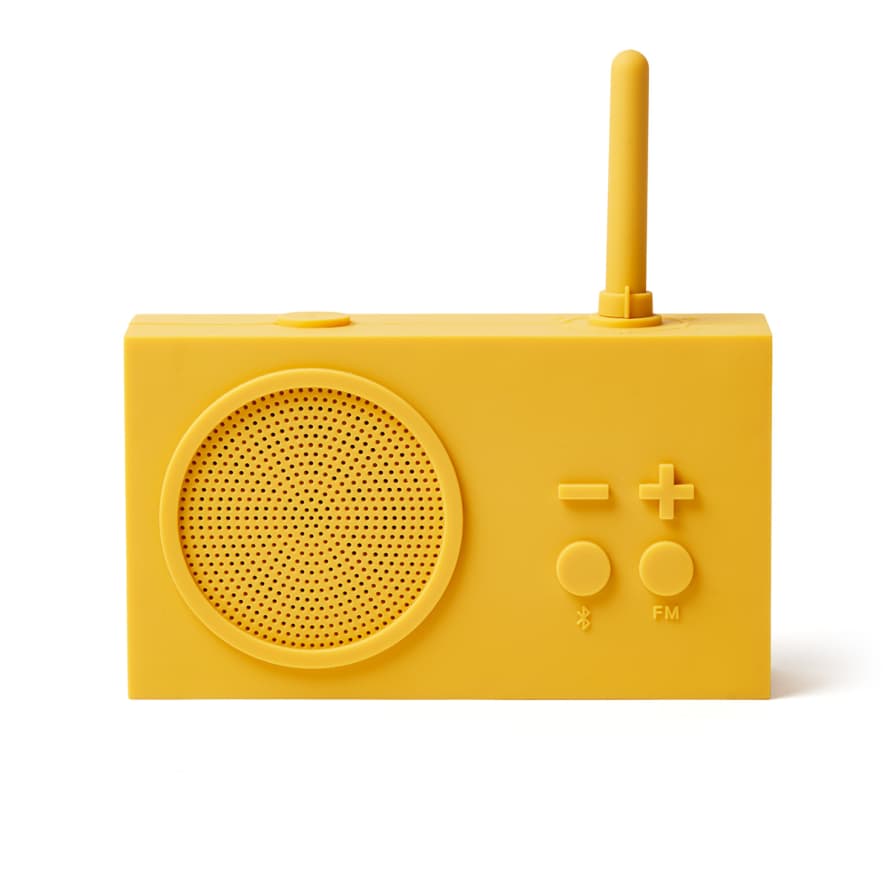 Lexon Yellow Tykho 3 Bluetooth Speaker Radio